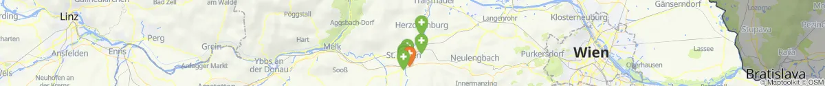 Kartenansicht für Apotheken-Notdienste in der Nähe von Pottenbrunn (Sankt Pölten (Stadt), Niederösterreich)